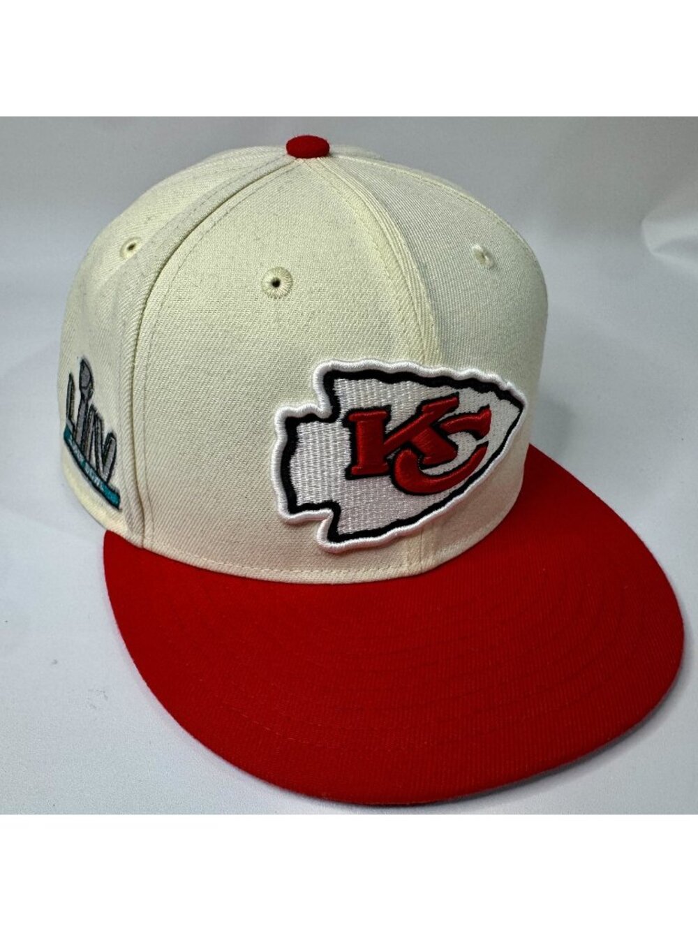 Kansas City Chiefs New Era 59FIFTY Super Bowl LIV Fitted Hat Size 8 NFL